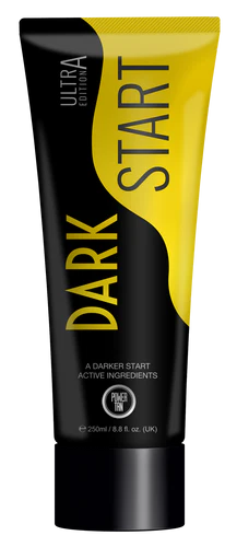 20ml sachet of Power Tan Dark Start
