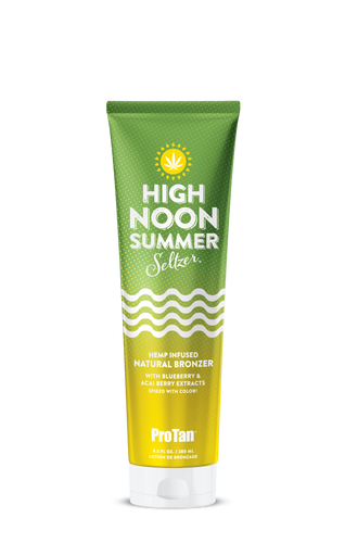 280ml bottle of Pro Tan High Noon Summer Seltzer