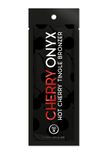 20ml sachet of Power Tan Cherry Onyx